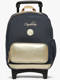 navy gold leopard