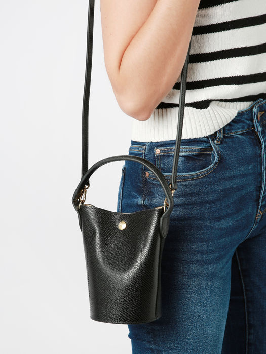 Longchamp Epure Sacs porté travers Noir