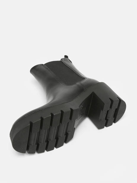 Chelsea Boots à Talon En Cuir Tamaris Noir accessoires 41 vue secondaire 1