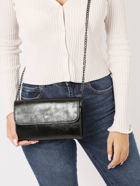 Sac Bandoulière Nine Cuir Milano Noir nine NI23064N vue secondaire 1