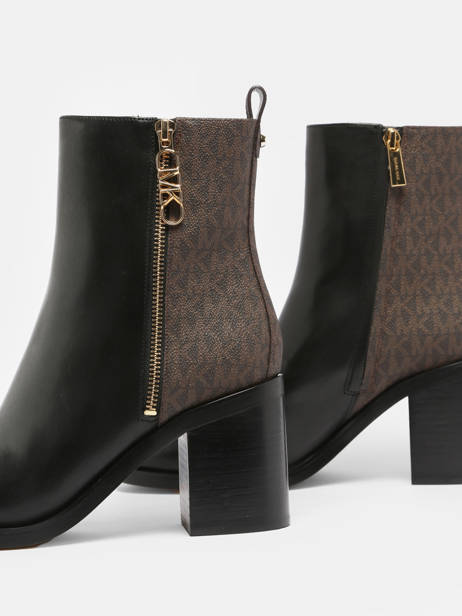 Bottines à Talon Regan En Cuir Michael kors Noir accessoires F3RGME8L vue secondaire 1