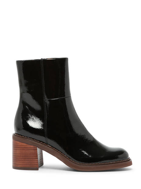 Bottines à Talon Rebabi En Cuir Mam'zelle Noir accessoires CSIXT40