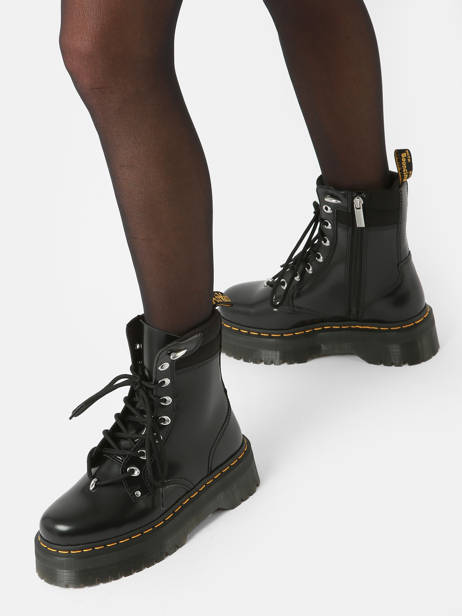 Bottines Jadon Hwd Ii Butter En Cuir Dr martens Noir accessoires 30932001 vue secondaire 2