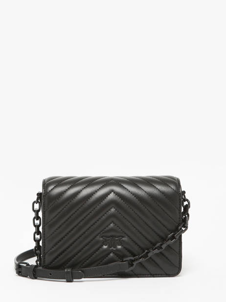 Sac Bandoulière Love Bag Quilt Cuir Pinko Noir love bag quilt A0VM vue secondaire 4