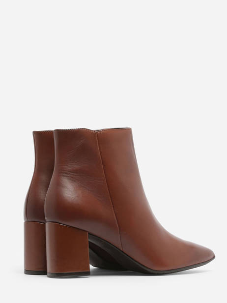 Bottines à Talon En Cuir Tamaris Marron accessoires 41 vue secondaire 3