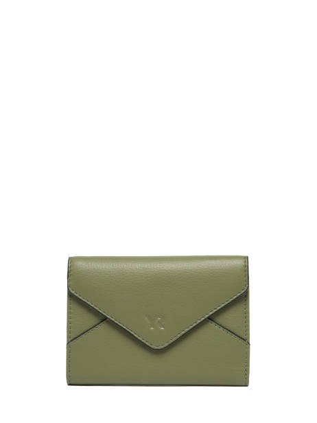 Portefeuille Cuir Yves renard Vert enveloppe 29223