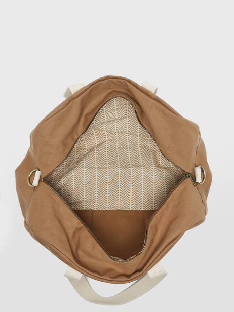 Sac De Voyage Cabine Best Seller Coton Best Seller Hindbag Marron best seller CHARLIE vue secondaire 3