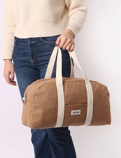 Sac De Voyage Cabine Best Seller Coton Best Seller Hindbag Marron best seller CHARLIE vue secondaire 1