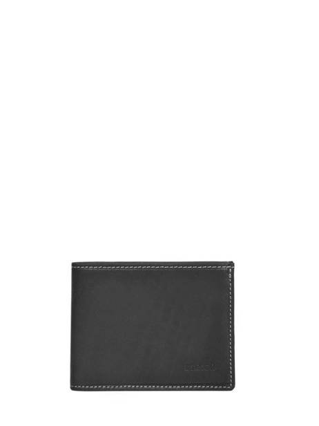 Portefeuille Porte-monnaie Oil Cuir Etrier Noir oil EOIL121