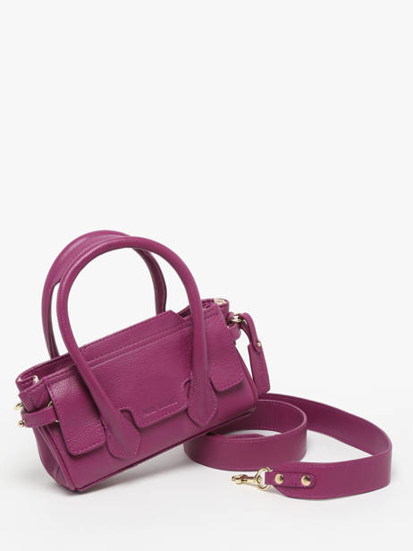 Sac Bandoulière Madeleine S Art Déco Cuir Paul marius Violet la suite art deco MADEXART vue secondaire 2