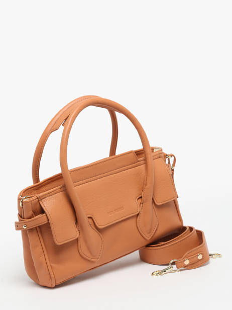 Sac Porté Main Madeleine S Art Déco Cuir Paul marius Marron la suite art deco MADESART vue secondaire 2