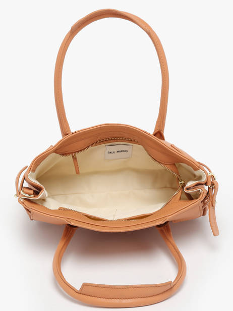 Sac Porté Main Madeleine S Art Déco Cuir Paul marius Marron la suite art deco MADESART vue secondaire 3