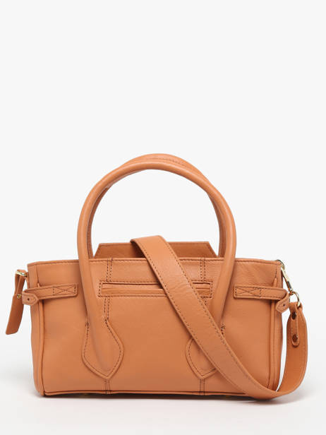 Sac Porté Main Madeleine S Art Déco Cuir Paul marius Marron la suite art deco MADESART vue secondaire 4