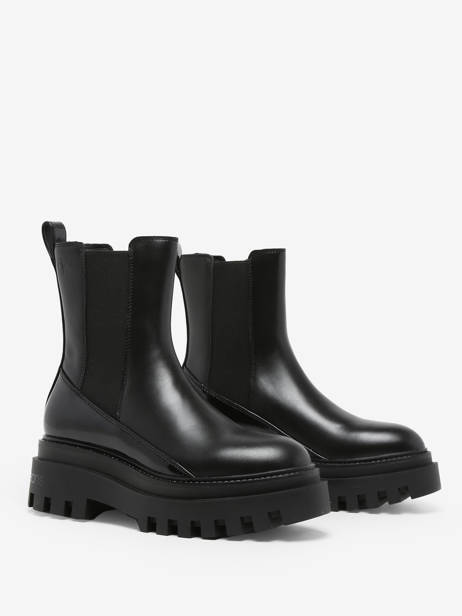 Boots En Cuir Calvin klein jeans Noir accessoires 12860GT vue secondaire 3
