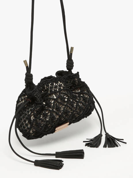 Sac Bandoulière Tanaisie Jute Woomen Noir tanaisie WTAN06 vue secondaire 2