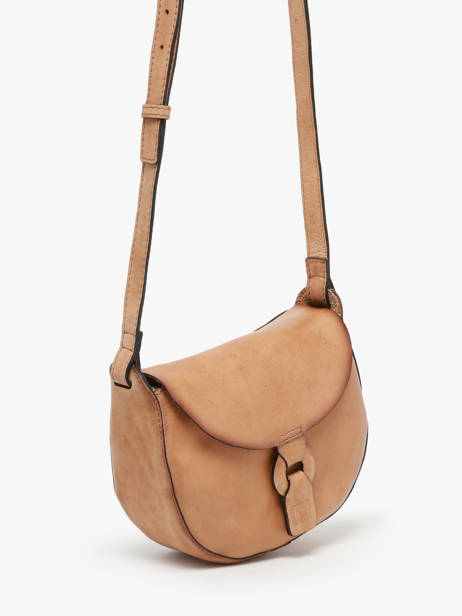 Sac BandouliÃ¨re Heritage Cuir Biba Marron heritage ROD1L vue secondaire 2