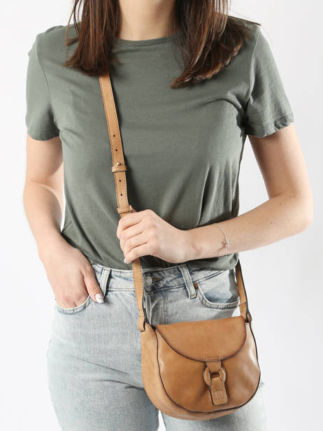Sac BandouliÃ¨re Heritage Cuir Biba Marron heritage ROD1L vue secondaire 1