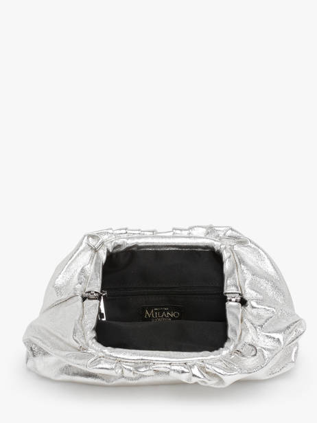 Shoulder Bag Nine Leather Milano Silver nine NI23112 other view 3