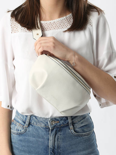 Sac Banane M Tradition Cuir Etrier Blanc tradition ETRA022M vue secondaire 1
