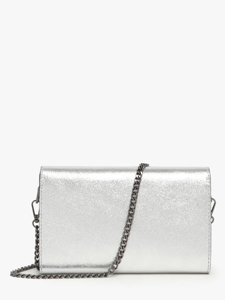 Sac Bandoulière Nine Cuir Milano Argent nine NI23064N vue secondaire 4
