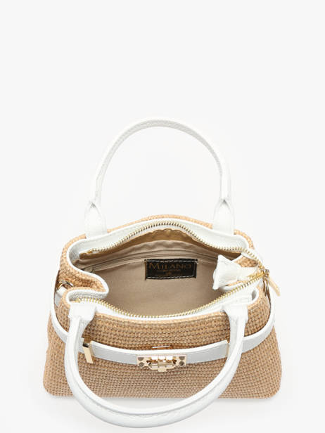 Sac Porté Main Capri Milano Blanc capri CP23116 vue secondaire 3
