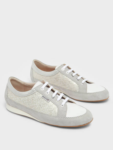 Sneakers En Cuir Mephisto Gris accessoires P5144716 vue secondaire 3