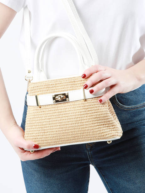 Sac Porté Main Capri Milano Blanc capri CP23116 vue secondaire 1