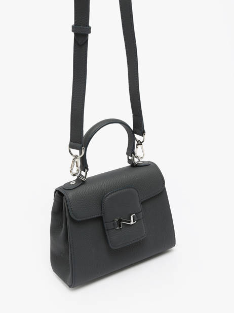 Sac Bandoulière Mini Duras Cuir Nathan baume Bleu ines 4 vue secondaire 2