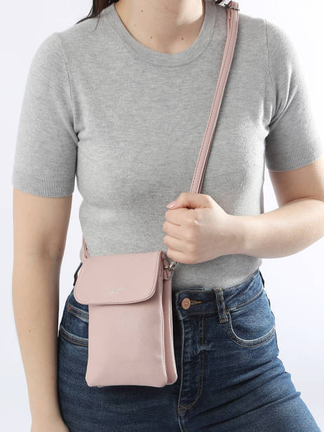 Sac Bandoulière Grained Miniprix Rose grained F3609 vue secondaire 1