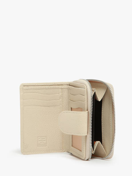 Portefeuille Cuir Crinkles Beige caviar 14277 vue secondaire 1