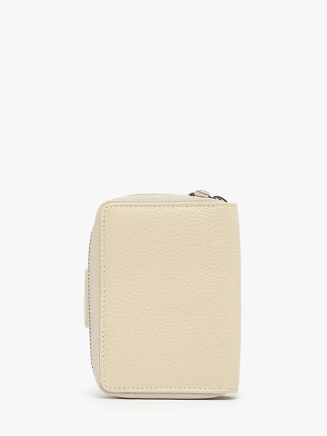Portefeuille Cuir Crinkles Beige caviar 14277 vue secondaire 2