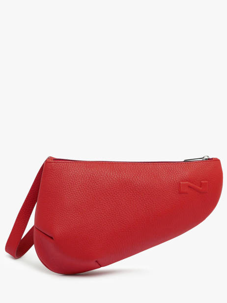 Sac Bandoulière Large City Perle Cuir Nathan baume Rouge n city 1