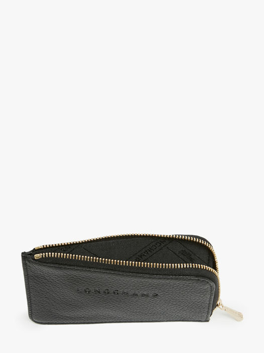 Longchamp Le foulonné Bill case / card case Black