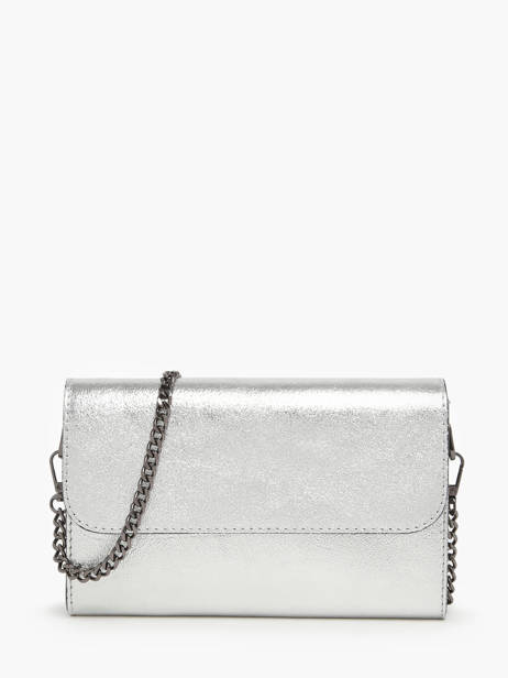Sac Bandoulière Nine Cuir Milano Argent nine NI23064N