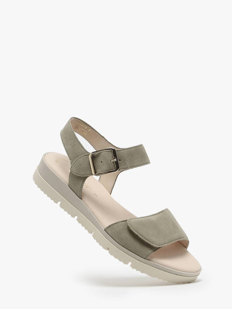 Sandales En Cuir Gabor Vert accessoires 11 vue secondaire 1