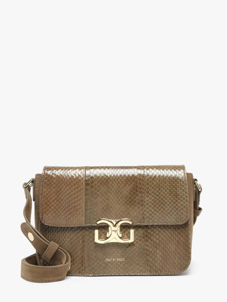 Sac Bandoulière Anna Cuir Great by sandie Vert anna SNA