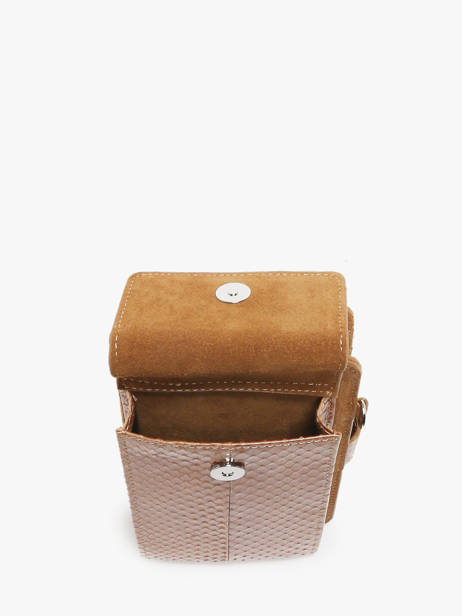 Étui Téléphone Cuir Great by sandie Beige new zack SNA vue secondaire 3