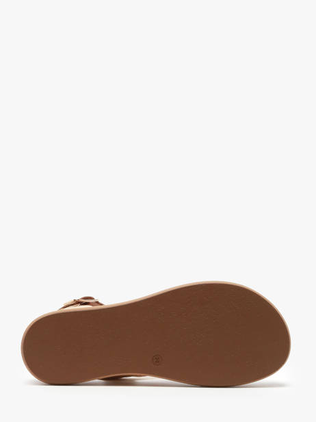 Sandales En Cuir Inuovo Or accessoires A96001 vue secondaire 4