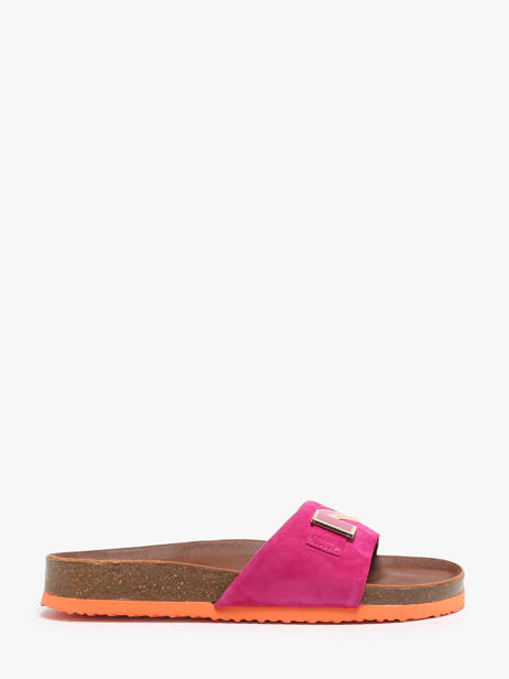Mules En Cuir Nathan baume Rose accessoires 241N70