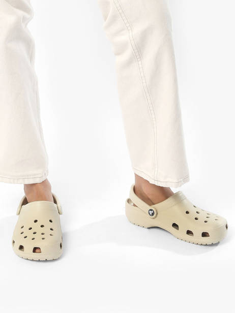 Mules Classic Bone Crocs Beige women 10001 vue secondaire 2