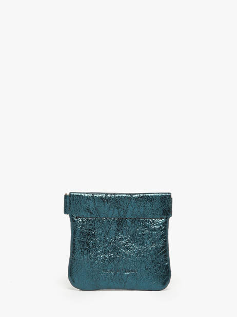 Porte-monnaie Etincelle Irisée Cuir Etrier Vert etincelle irisee EETI5005 vue secondaire 2