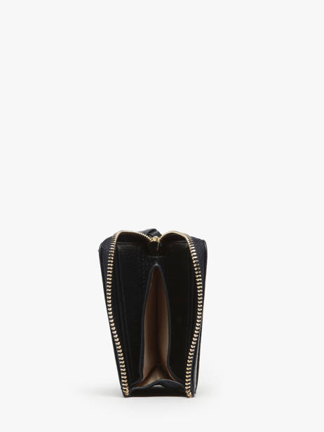 Portefeuille Compact Caviar Cuir Crinkles Bleu caviar 14316 vue secondaire 1