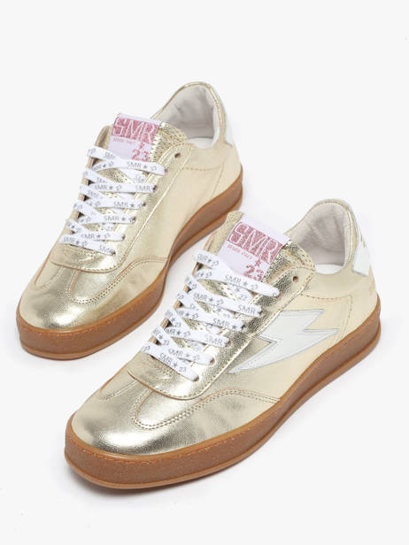 Sneakers Risy En Cuir Semerdjian Or accessoires RISYA135 vue secondaire 3