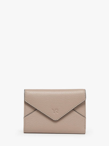 Portefeuille Cuir Yves renard Beige enveloppe 29223