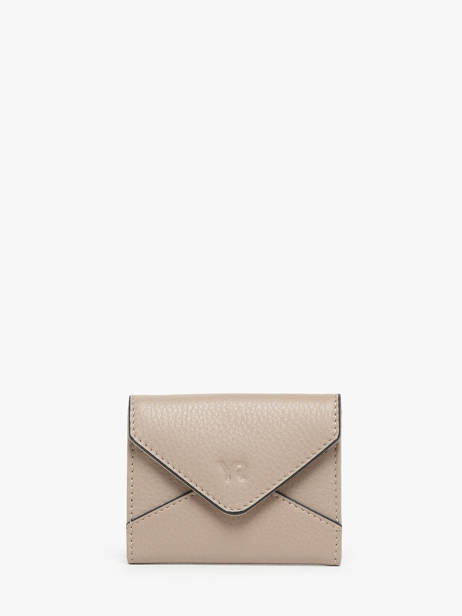 Porte-monnaie Cuir Yves renard Beige enveloppe 29250