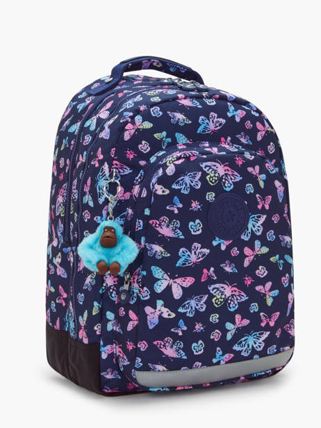 2-compartment Class Room Backpack Kipling Blue back to school KI7090 other view 2