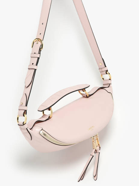 Sac Bandoulière S Origami Cuir Lancel Rose origami A12527 vue secondaire 2