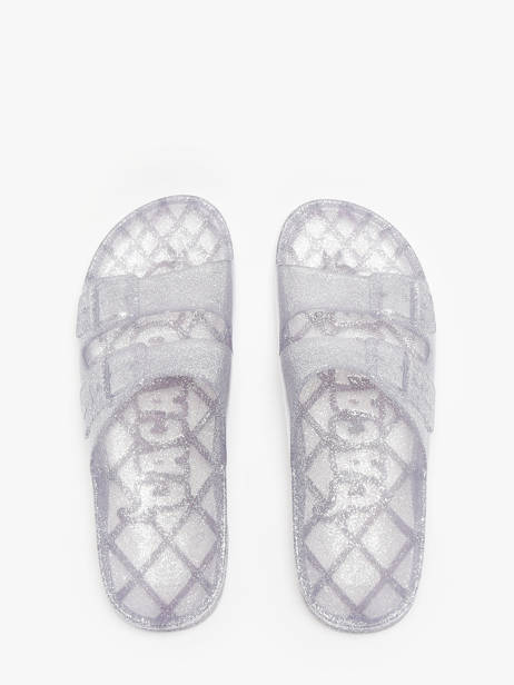 Claquettes Anjo Glitter Cacatoes Gris women ANJOGLIT vue secondaire 3