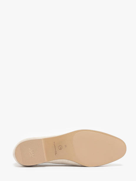 Mocassins En Cuir Tamaris Blanc accessoires 42 vue secondaire 4