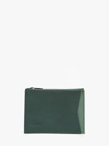 Porte-cartes Porte-monnaie Cadence Cuir Etrier Vert cadence ECAD5012